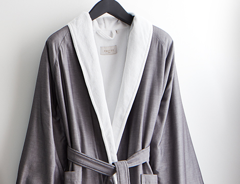 Herringbone Shawl Collar Robe