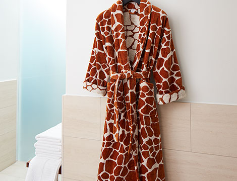 Giraffe Terry Robe