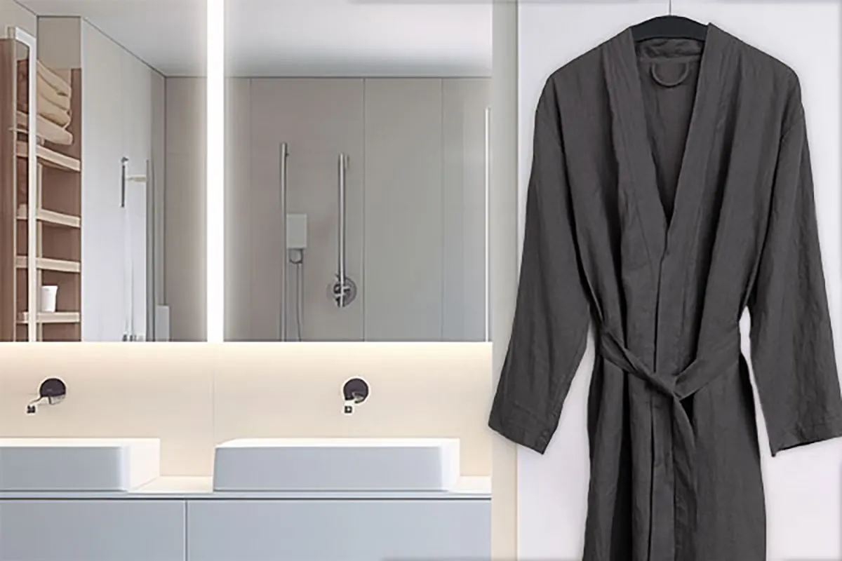 French Linen Robe