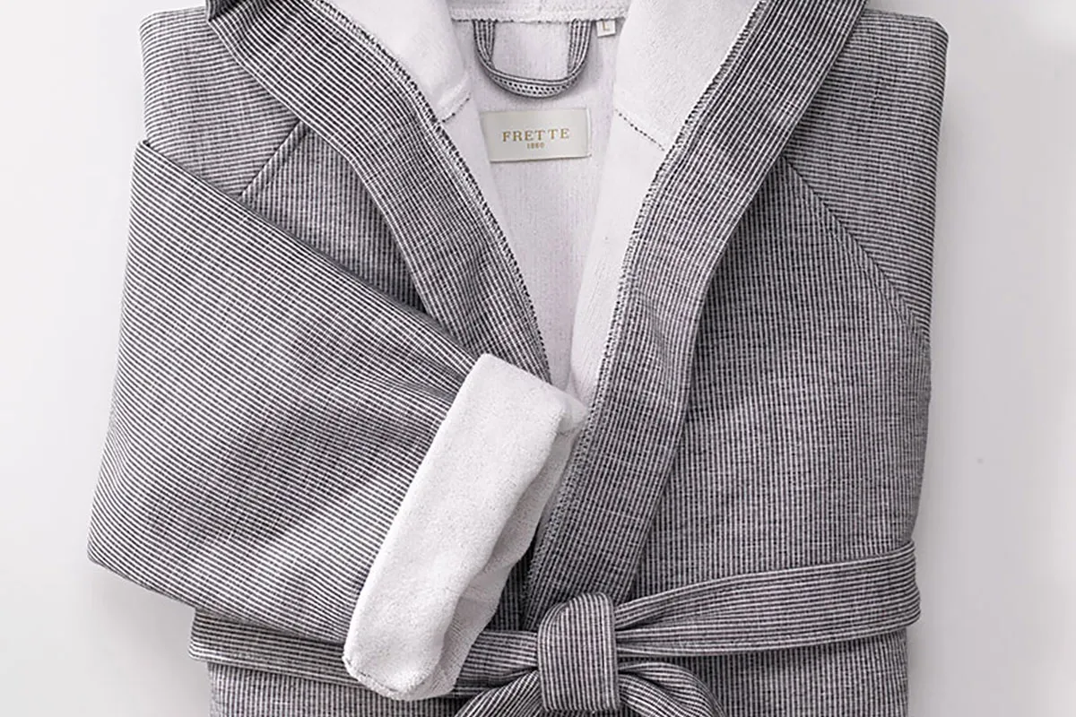 Grey Stripe Robe
