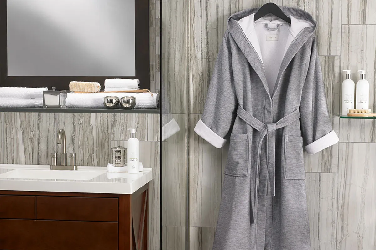 Grey Stripe Robe