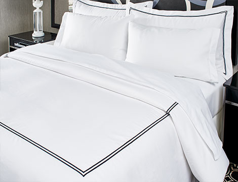 Black Embroidered Bedding Set