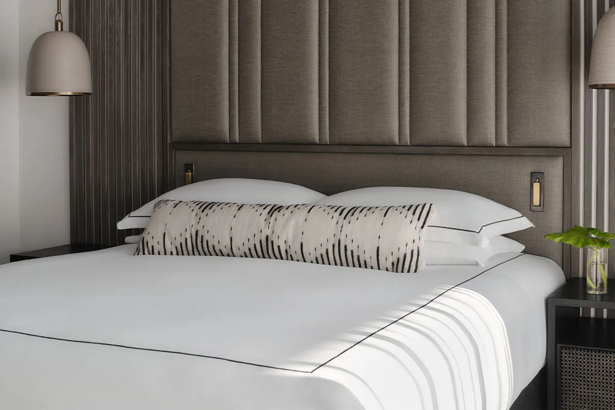 Charcoal Embroidered Bedding Set