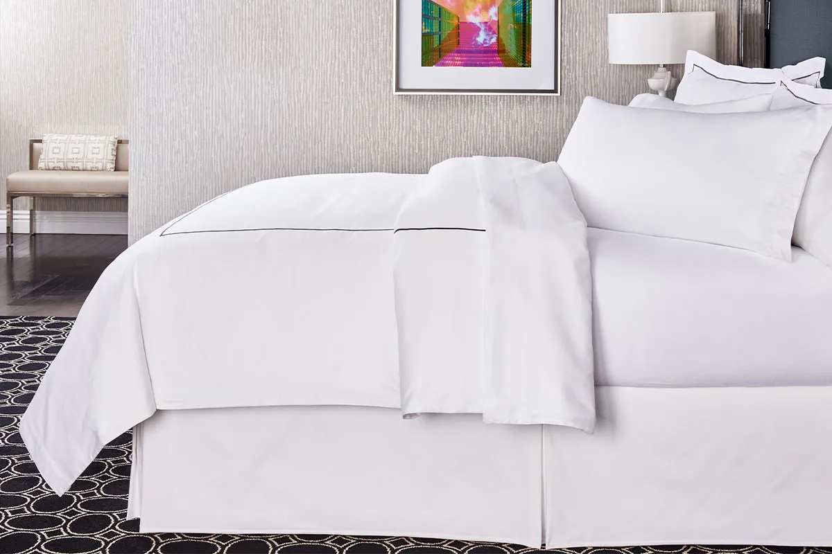 Charcoal Embroidered Bedding Set
