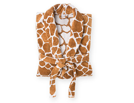 Giraffe Terry Robe