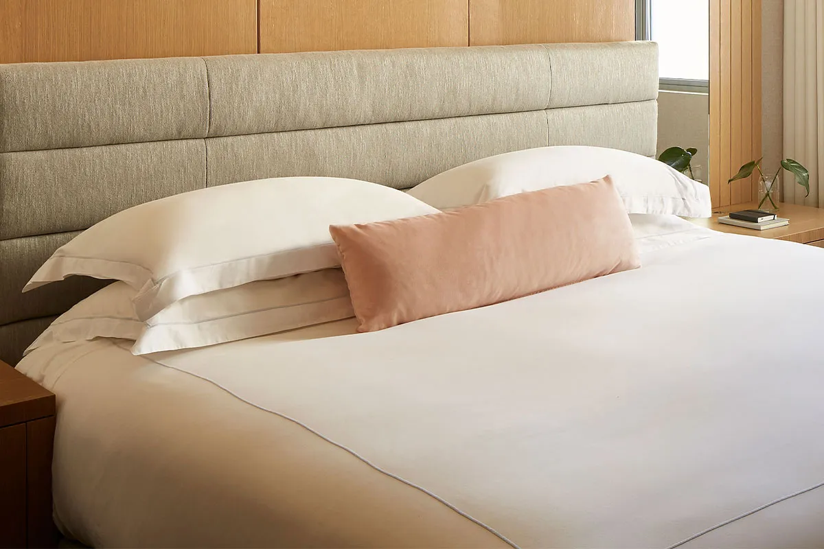Grey Embroidered Bed & Bedding Set