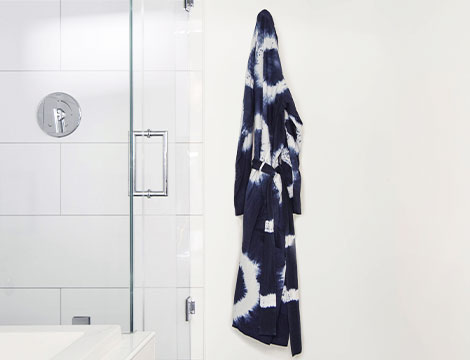 Shibori Indigo Robe