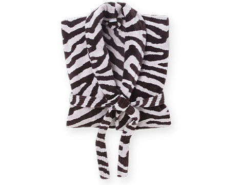 Zebra Terry Robe