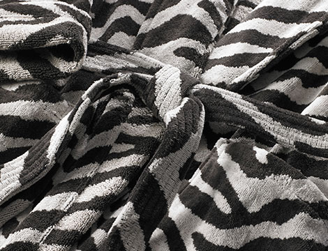 Zebra Terry Robe