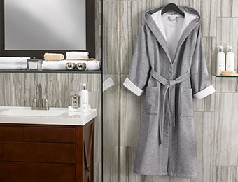 Grey Stripe Robe