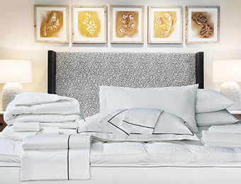 The More Style The Better: Charcoal Embroidered Bed & Bedding Set