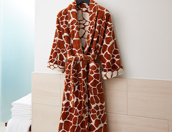 Giraffe Terry Robe image