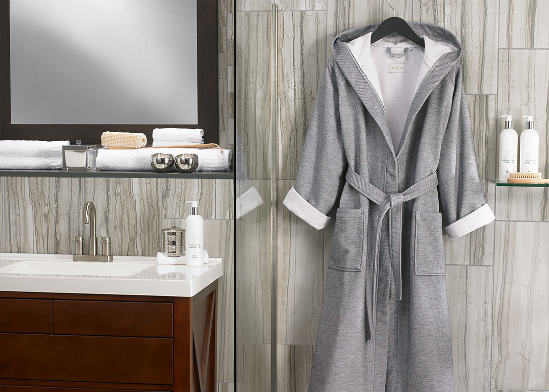 Grey Stripe Robe