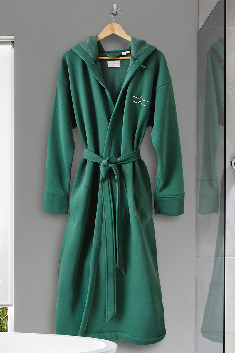 Men's Pima Robe in Green Stripe – Petite Plume